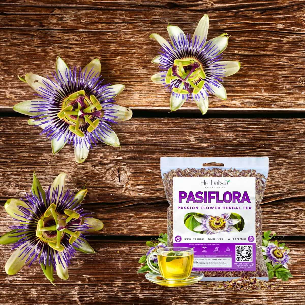 Passionflower Loose Leaf Herbal Tea 4 oz (113g)