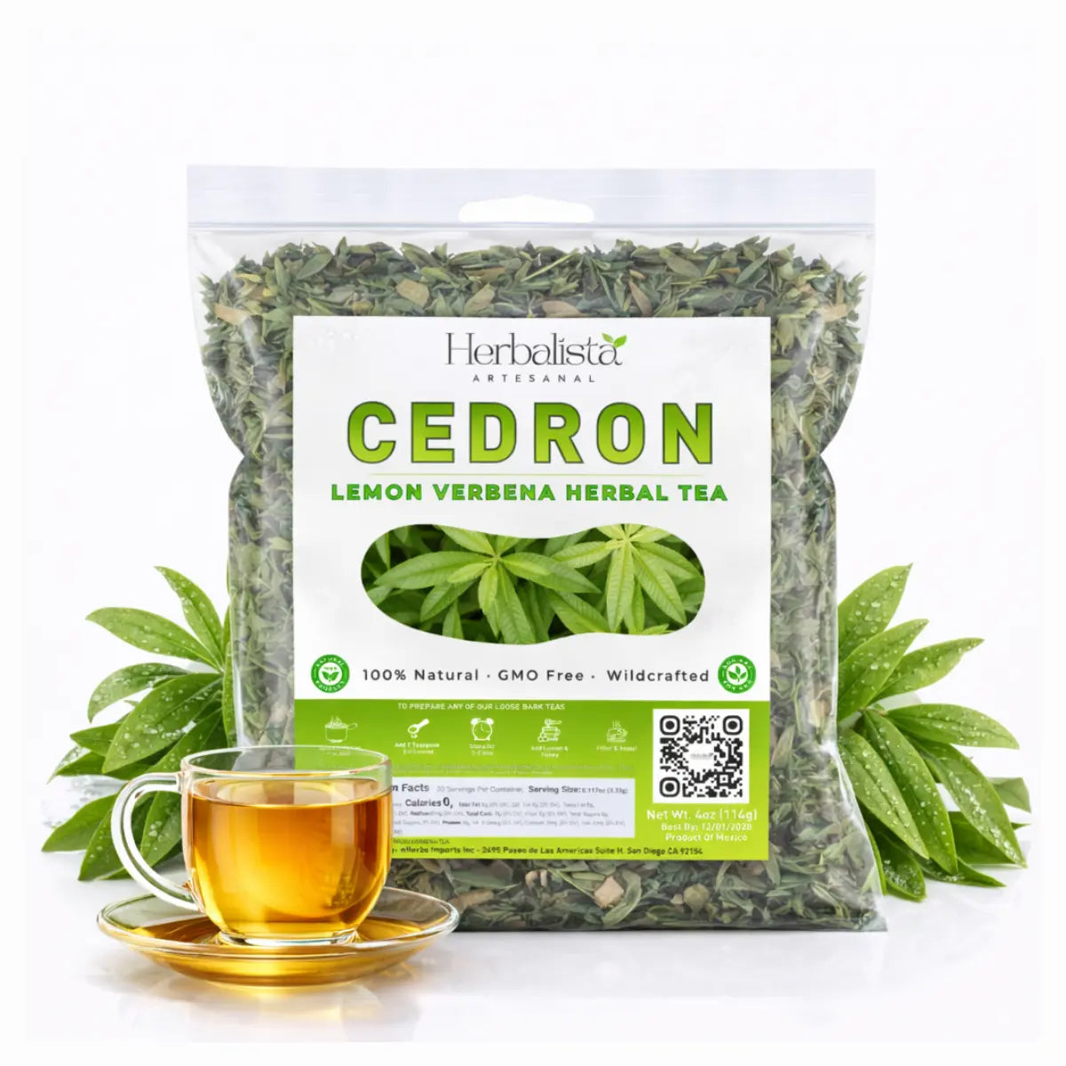 Herbalista Lemon Verbena Loose Leaf Tea 4oz