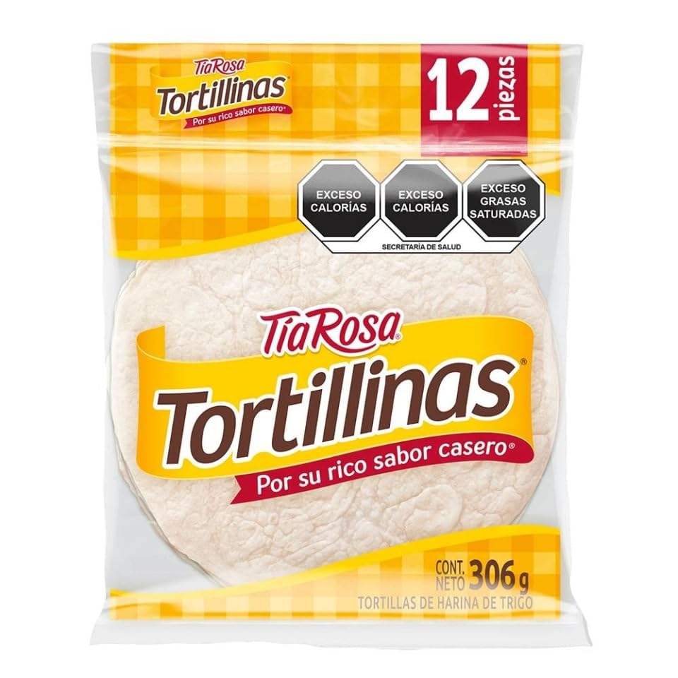 2 Pack (12 Tortillas Each) - Tortillinas Tia Rosa Flour Tortillas 22 count. imported Mexican Tortillas - Tortillas de Harina Mexicanas.