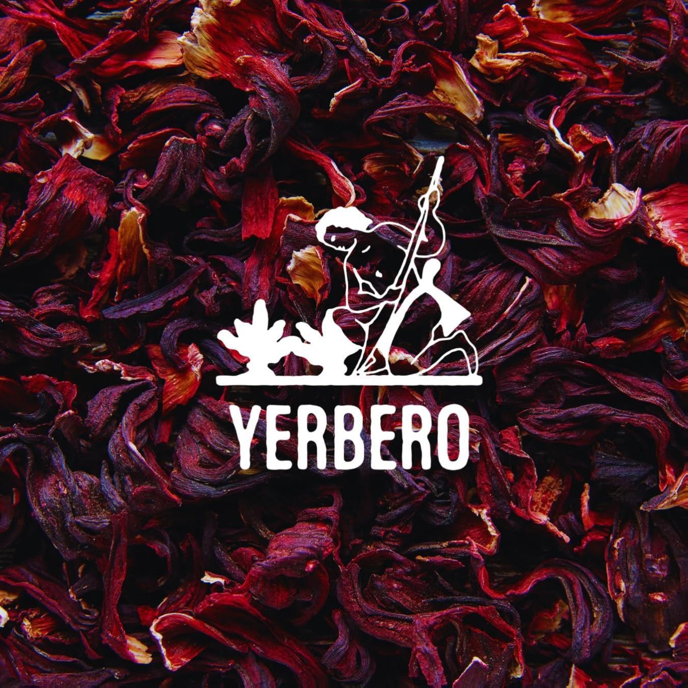 Yerbero - Whole Dried Premium Hibiscus Flowers 4oz (114g) | Hibiscus Tea | Flor De Jamaica Para Aguas Frescas | For Tea Enjoy Hot or Cold | Triple Wash, 100% Natural, From Mexico.