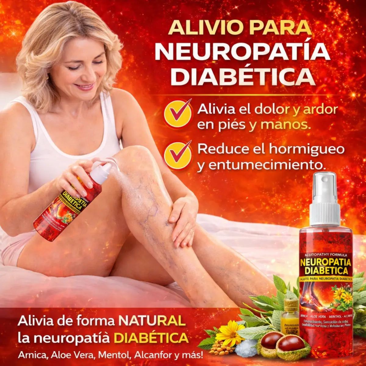 Neuropatoa Diab Aceite Corporal Massage Oil 8 fl oz