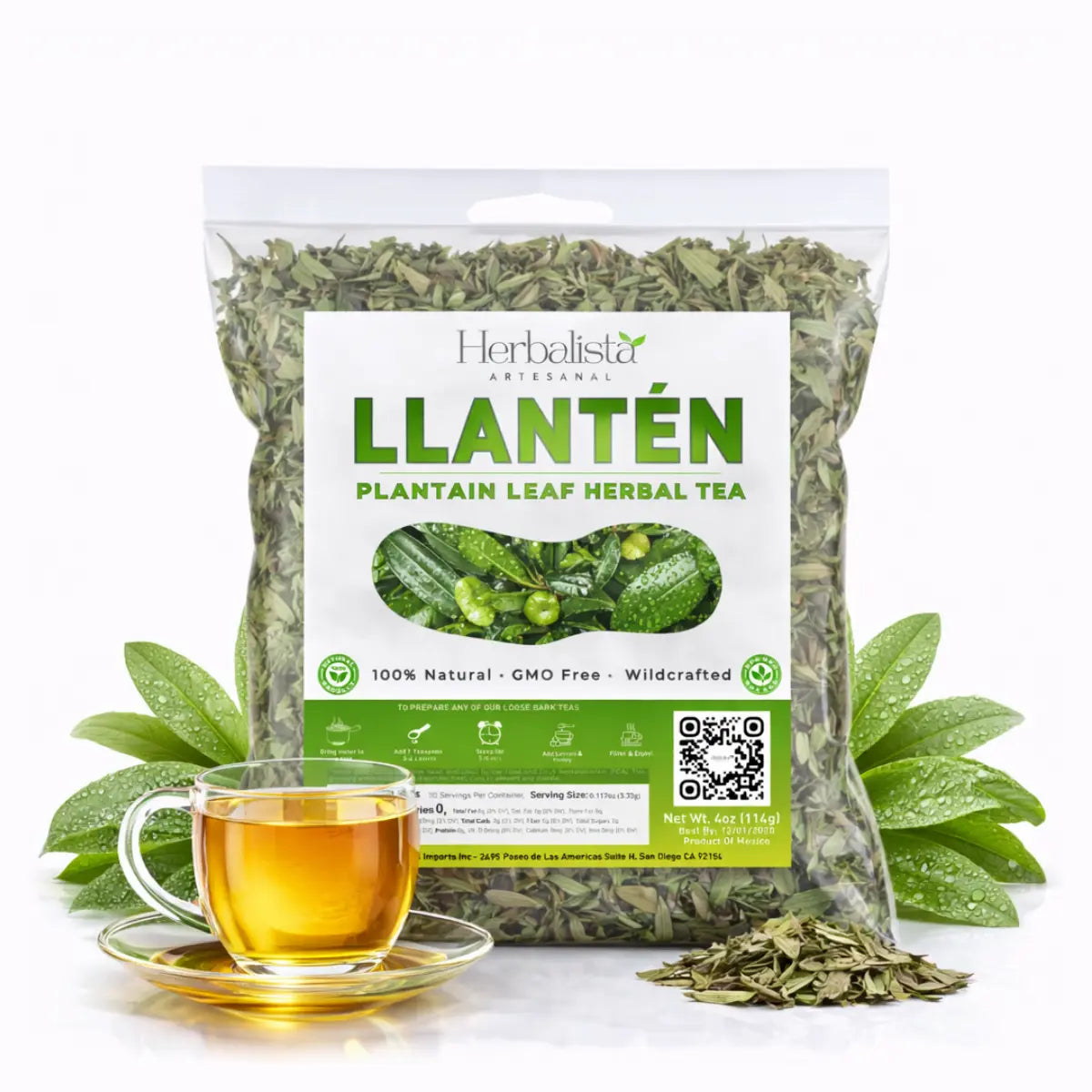 Herbalista Llanten Herbal Tea 4 oz (113g)