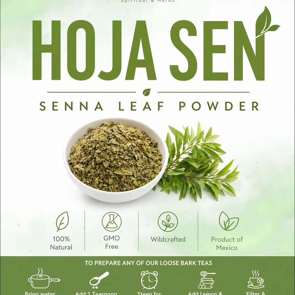 Hoja Sen Polvo (Senna Leaf Powder ) - 8oz (226g)