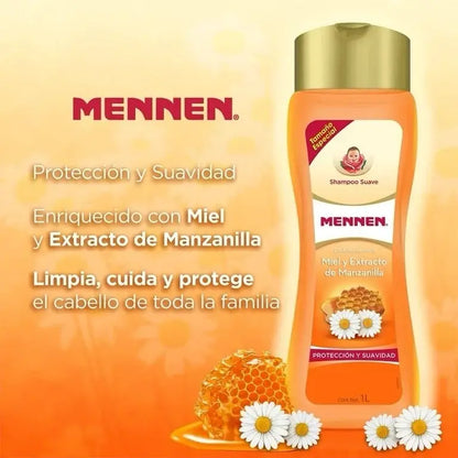 Mennen Honey & Chamomile Shampoo 2-Pack 33.9 fl oz