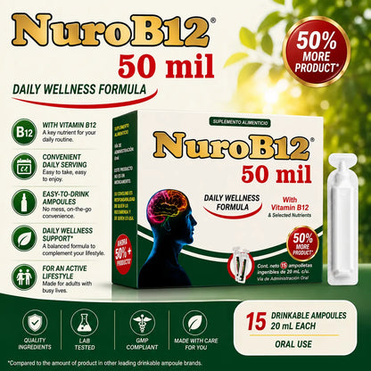 NuroB12 Drinkable Energy Shots 15 Pack