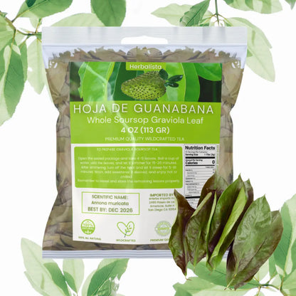 Premium Guanabana Soursop Leaves (4 oz | 300+ Leaves)