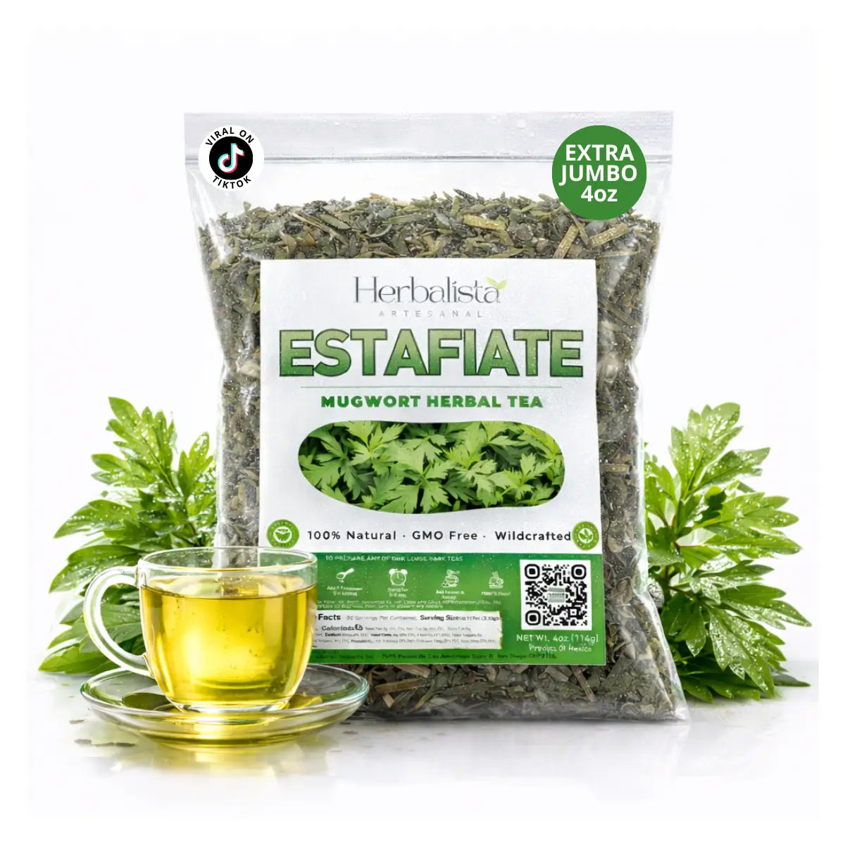 Herbalista Estafiate Herbal Loose Leaf Tea 4oz (114g)