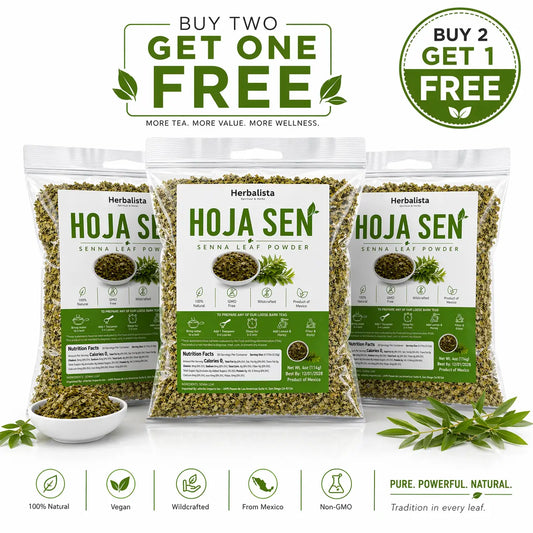 Hoja Sen Senna Loose Leaf Tea 4oz (114g) (3-Pack)