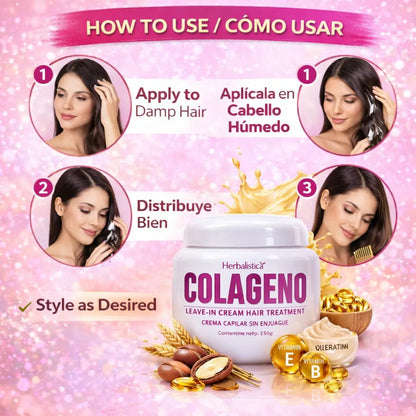 Herbalista Collagen Leave-In Hair Cream 250g (8.8 oz)
