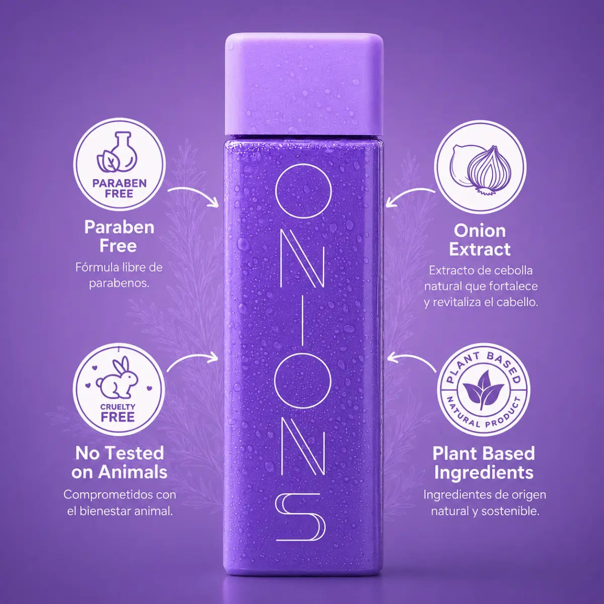 Onion Extract Leave-In Conditioner with Rosemary & Oils