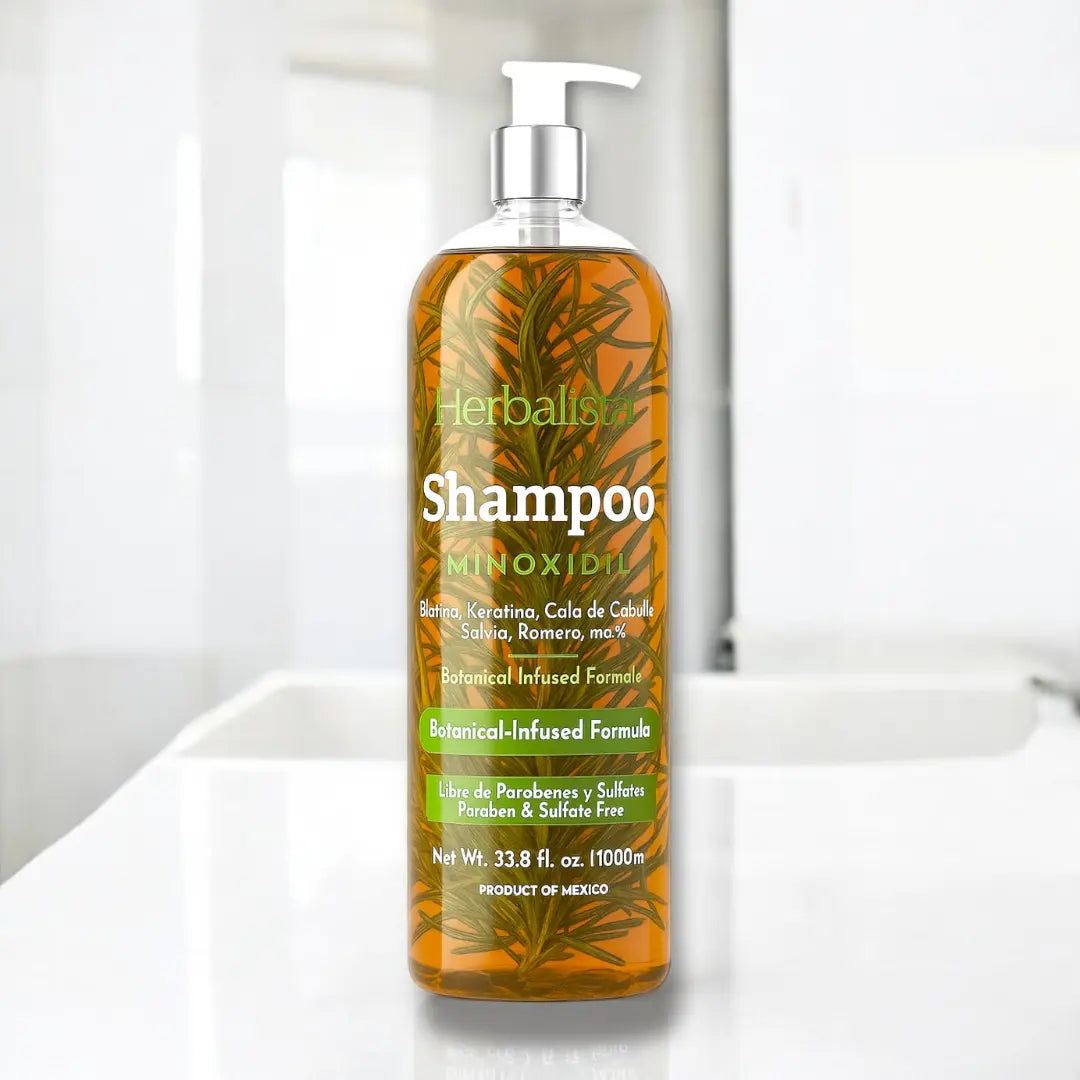 Herbalista Viral New Herbal Shampoo Minoxidil 1000ml (33.8 fl oz)