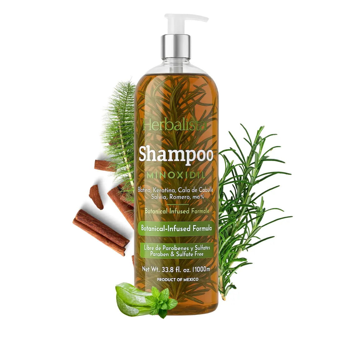 Herbalista Viral New Herbal Shampoo Minoxidil 1000ml (33.8 fl oz)