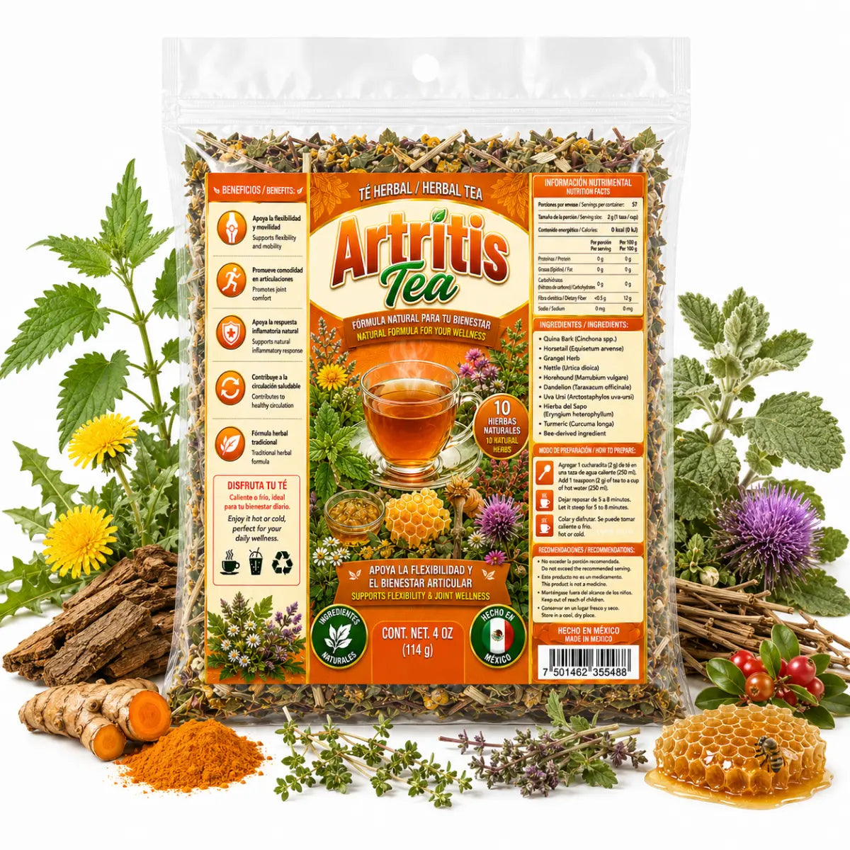 ArtritisTea Compuesto Premium Herbal Tea 4oz