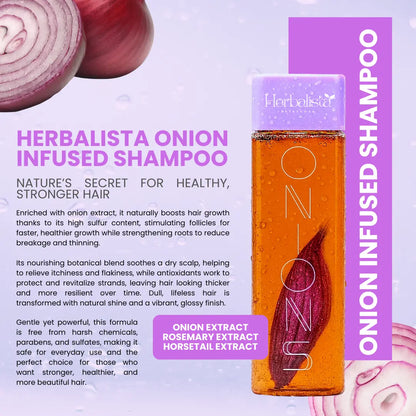 Herbalista Onion Shampoo & Leave-In Conditioner Set – 16.9 fl oz (500ml)