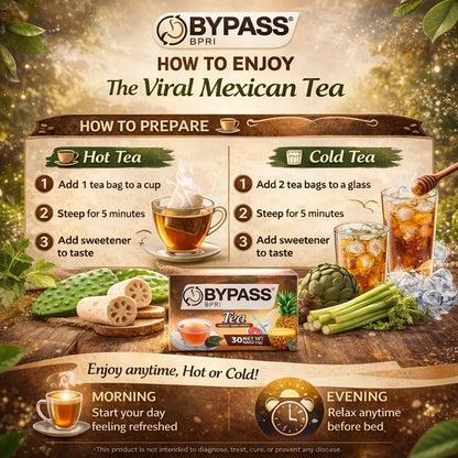 BypassBPRI Herbal Tea Bags 30 Count