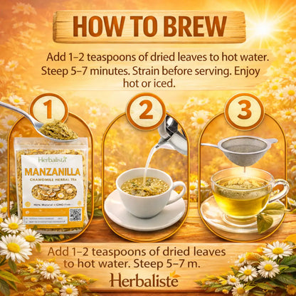 Manzanilla Chamomile Loose Leaf Herbal Tea 4oz (113g)