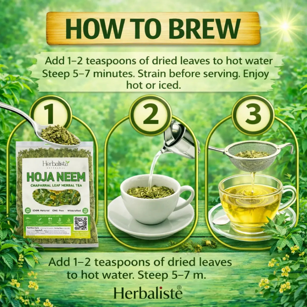 Pack-4 - Neem Loose Leaf Herbal Tea 1 oz (113g)