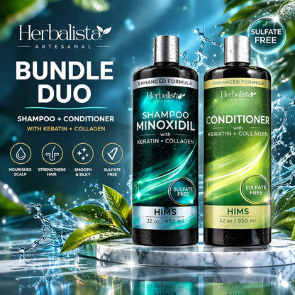 Minoxidil Men Shampoo & Conditioner Duo 32oz