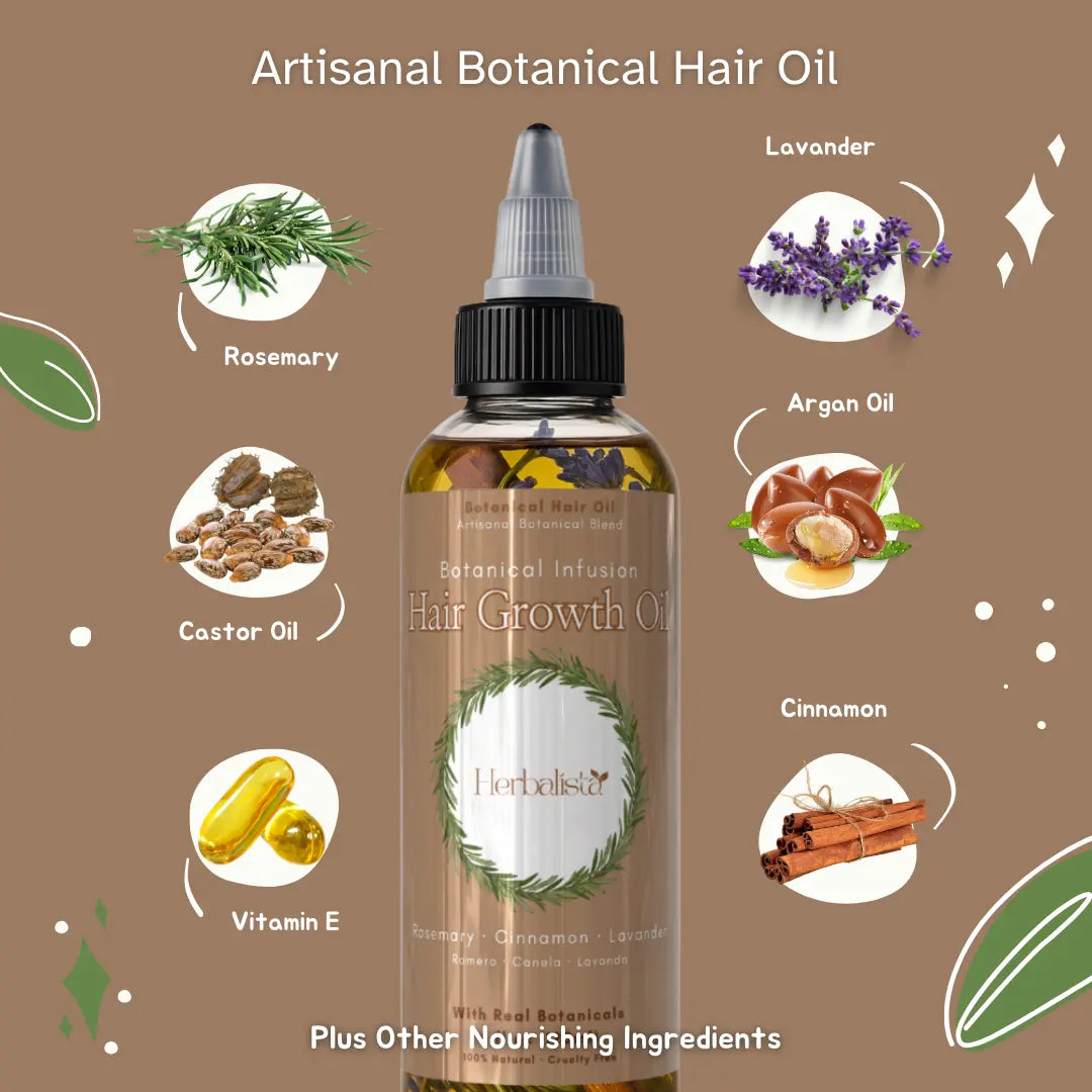 Herbalista Botanical Hair Growth Oil 4oz (120ml)