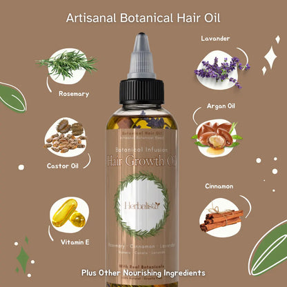 Herbalista Botanical Hair Growth Oil 4oz (120ml)