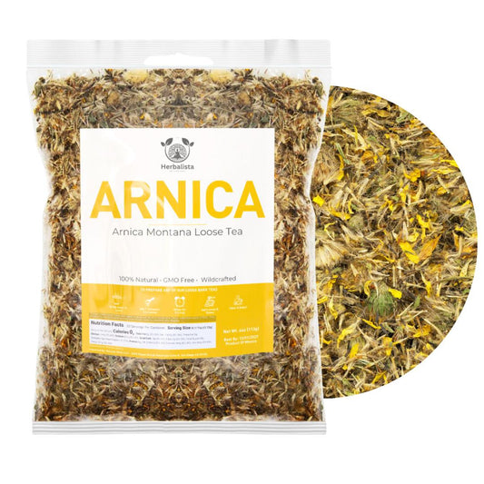 Herbalista - Arnica Montana Leaf Tea - Petalos de Arnica - Wildcrafted Arnica Herbal Tea | Té de Árnica Natural Silvestre | Natural Premium Quality Herb