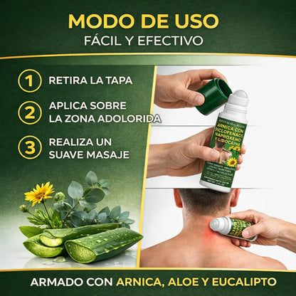Arnica Lido Extra Strength Gel (125g) & Roll-On Duo (3.5oz)
