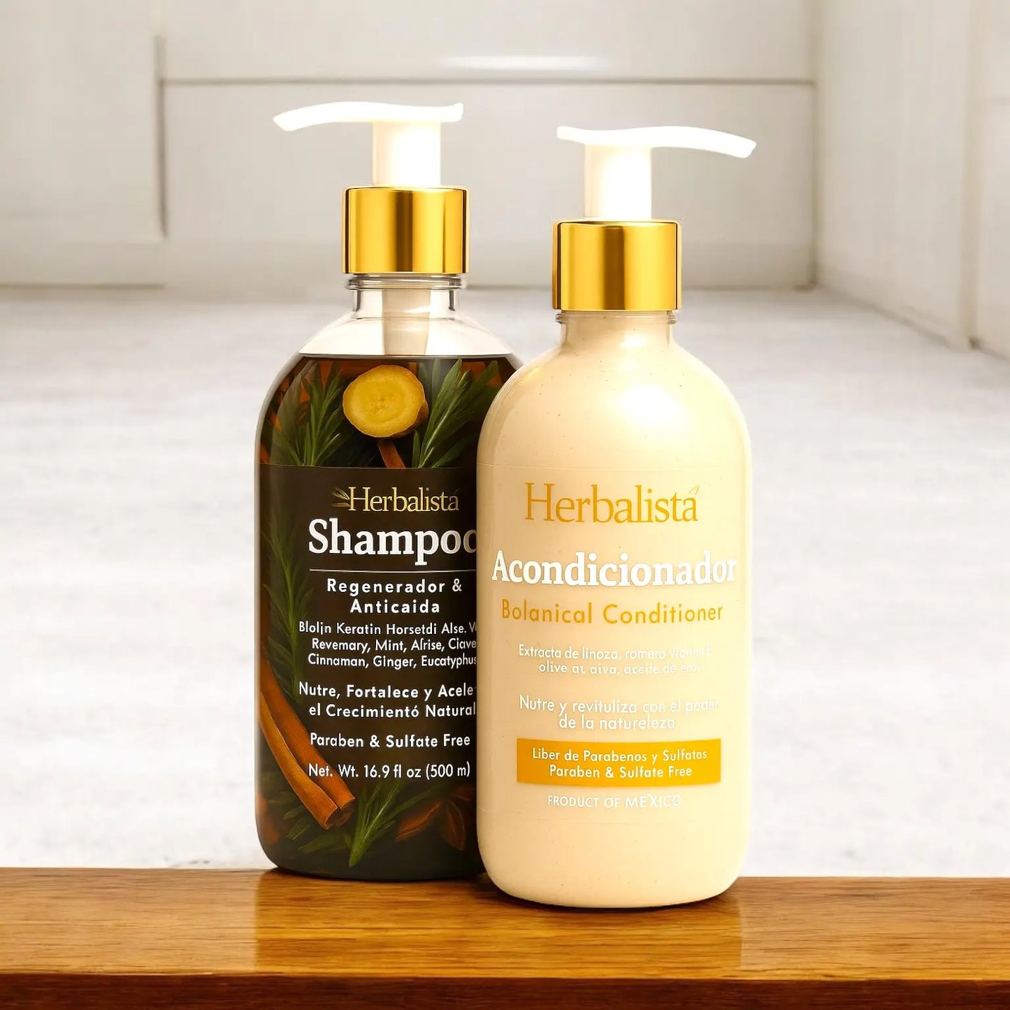 Herbalista Viral Herbal Hair Care Bundle 500ml (16.9 fl oz)