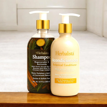 Herbalista Viral Herbal Hair Care Bundle 500ml (16.9 fl oz)