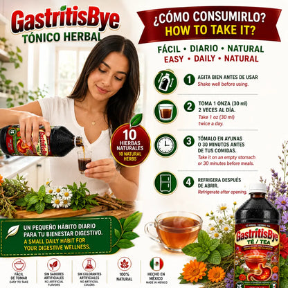 Gastritis Bye Herbal Tonic 1L