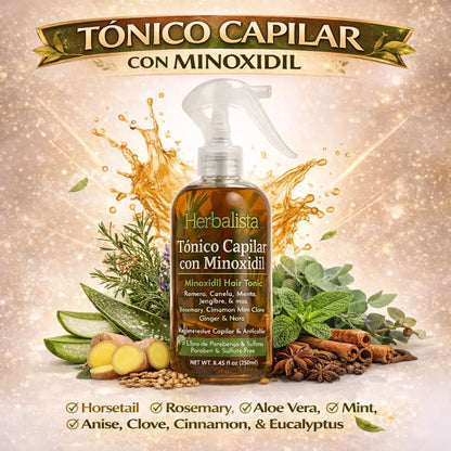 Herbal Minoxidil Hair Care Bundle – Shampoo & Tonic 250ml