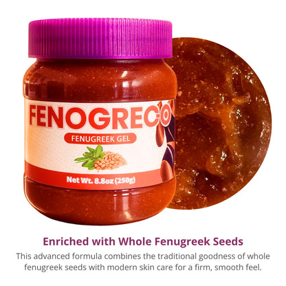 Viral 2 Piece Bundle] Fenugreek Gel + No+Panza Amarillo 8.8oz (250gr)