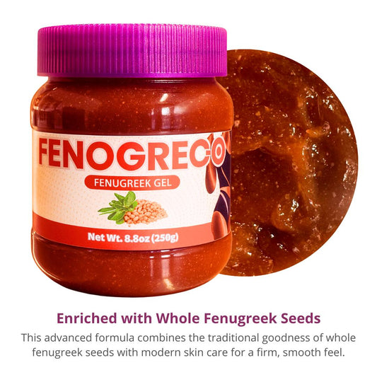 All Natural Fenugreek Gel 8.8oz (250gr) Infused With Real Fenugreek Seeds - Gel De Fenogreco  - Natual, No Aditivos, Con Semillas Reales De Fenogreco.
