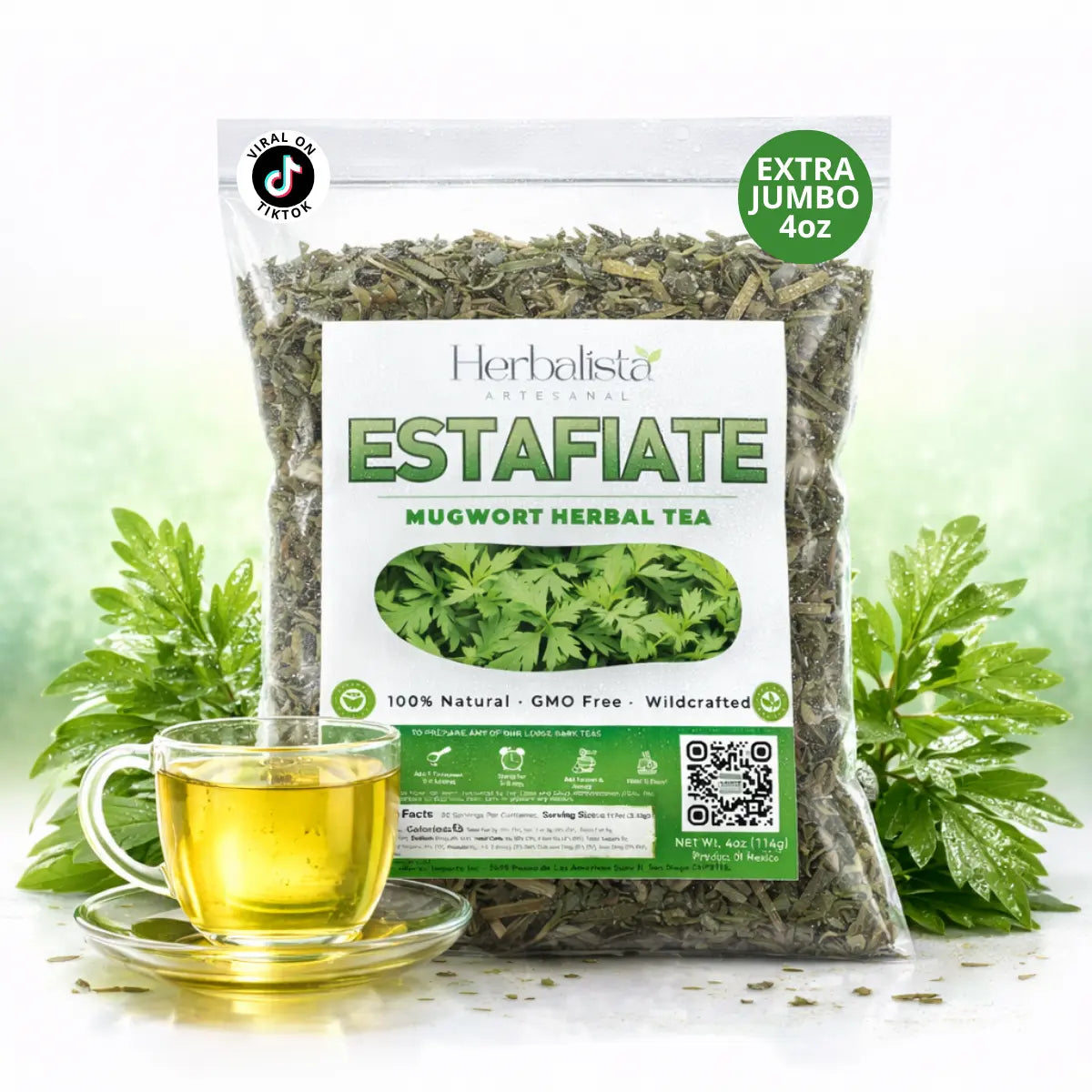 Herbalista Estafiate Herbal Loose Leaf Tea 4oz (114g)