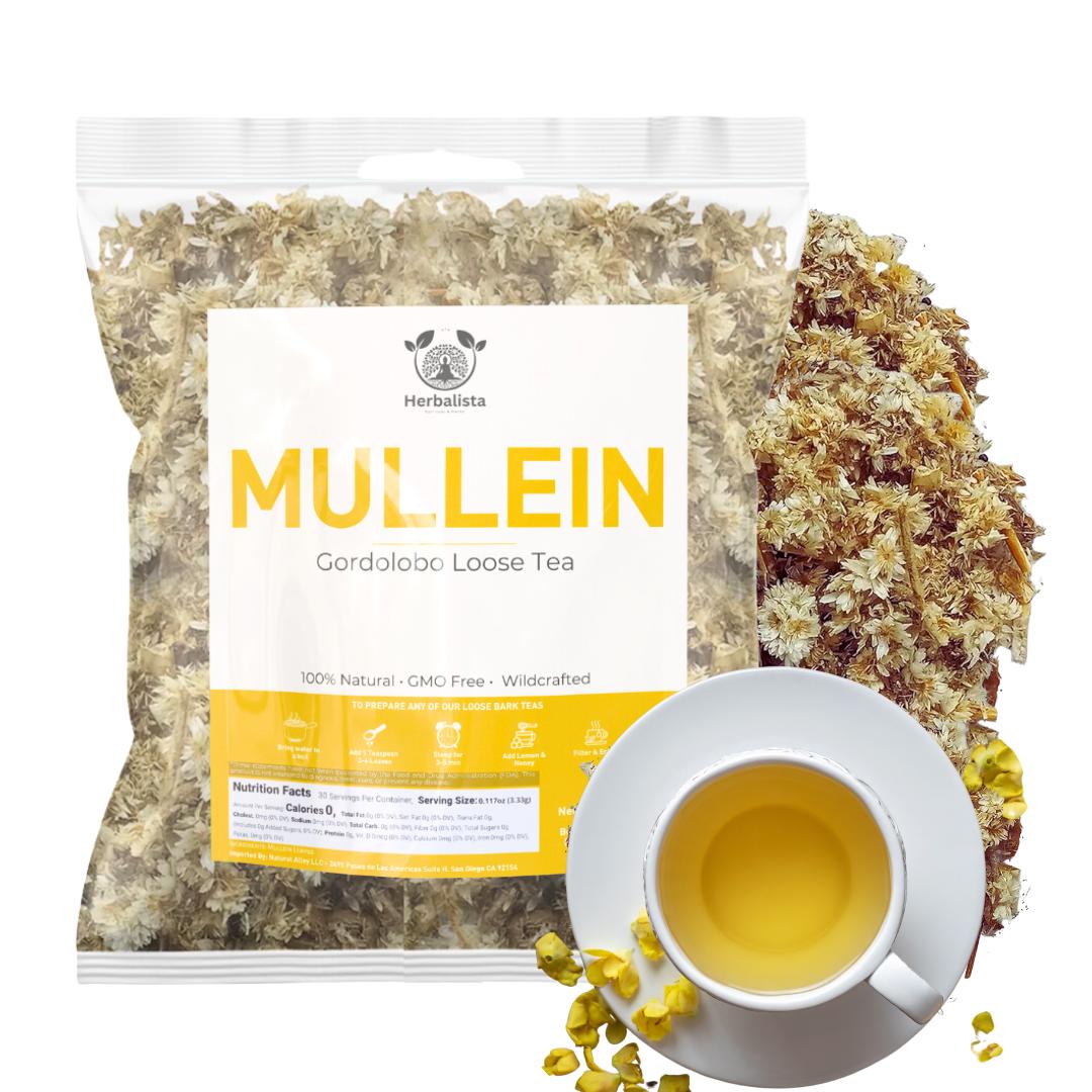 Herbalista - Mexican Mullein Flowers & Petals Tea  - Verbascum Thapsus - Gordolobo Herbal Tea Yellow Petals | Natural Loose Leaf Tea | Handcrafted by Nature for Freshness
