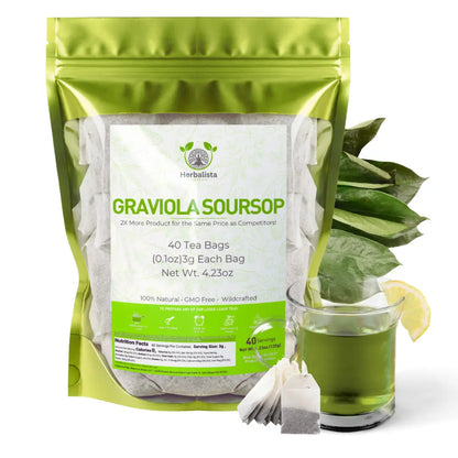 Soursop (Guanabana) Tea Bags – 40 Count 4.2oz