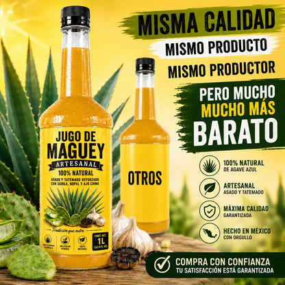 Jugó de Maguey PREMIUM Artesanal 33 Fl Oz (1 Lt)