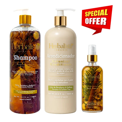 Herbalista 3-Piece Herbal Hair Care Bundle