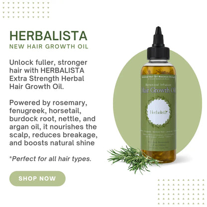 Herbalista Maximum Strength Botanical Hair Growth Oil – 4oz