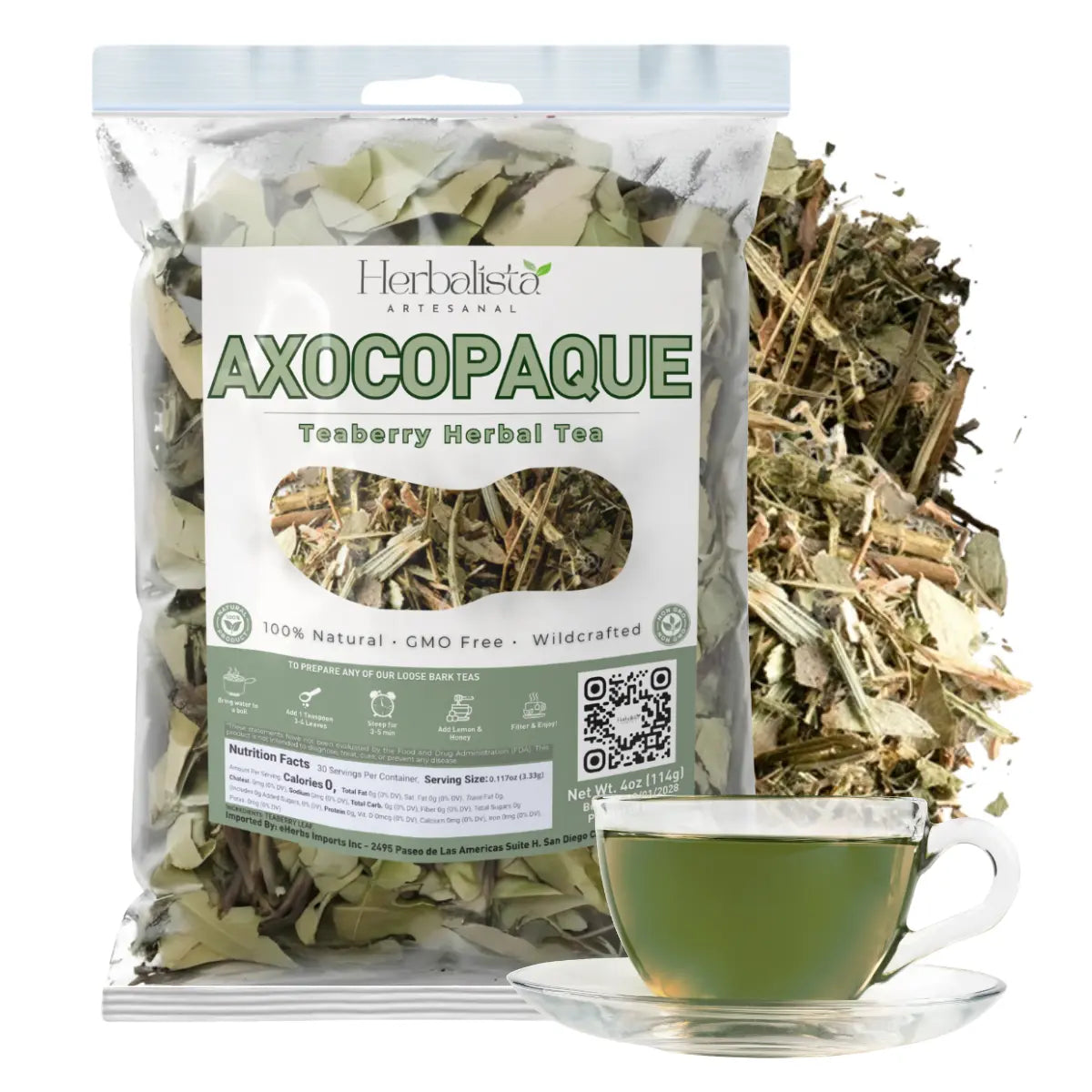 Axocopaque Tearberry Herbal Tea (114g) - 30 + Cups