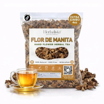 Flor de Manita Loose Leaf Herbal Tea 4 oz (113g) - 1 Pack