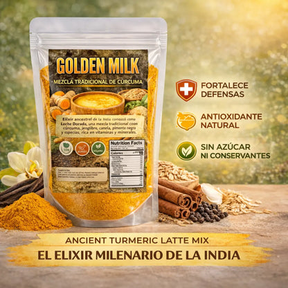 Golden Milk Turmeric Latte Mix 4oz (114g) (Leche Dorada)