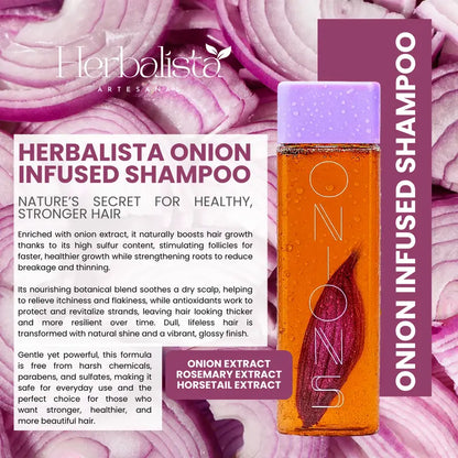 Herbalista Onions Extract Shampoo – 16.9 fl oz (500ml)