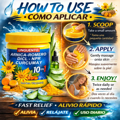 Arnica 10-in-1 Massage Gel 125g (4.2oz)