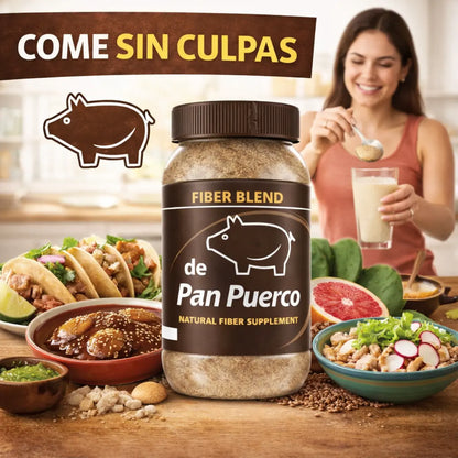 Fibra de Pan Puerco Plant-Based Fiber Powder 300g