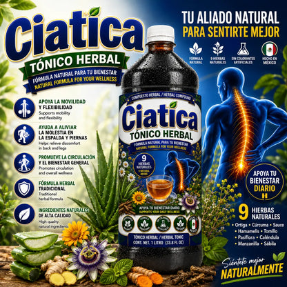 Ciatica Herbal Tónico 1L – Traditional Herbal Blend