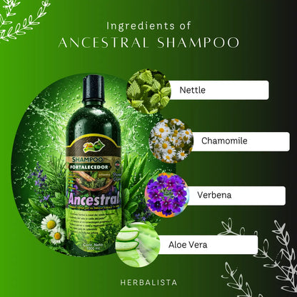 Ancestral Strengthening Herbal Shampoo 1L - 33 Fl Oz