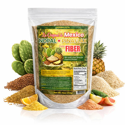 Nopal + Pinaflax Daily Fiber Powder 16oz (454g)