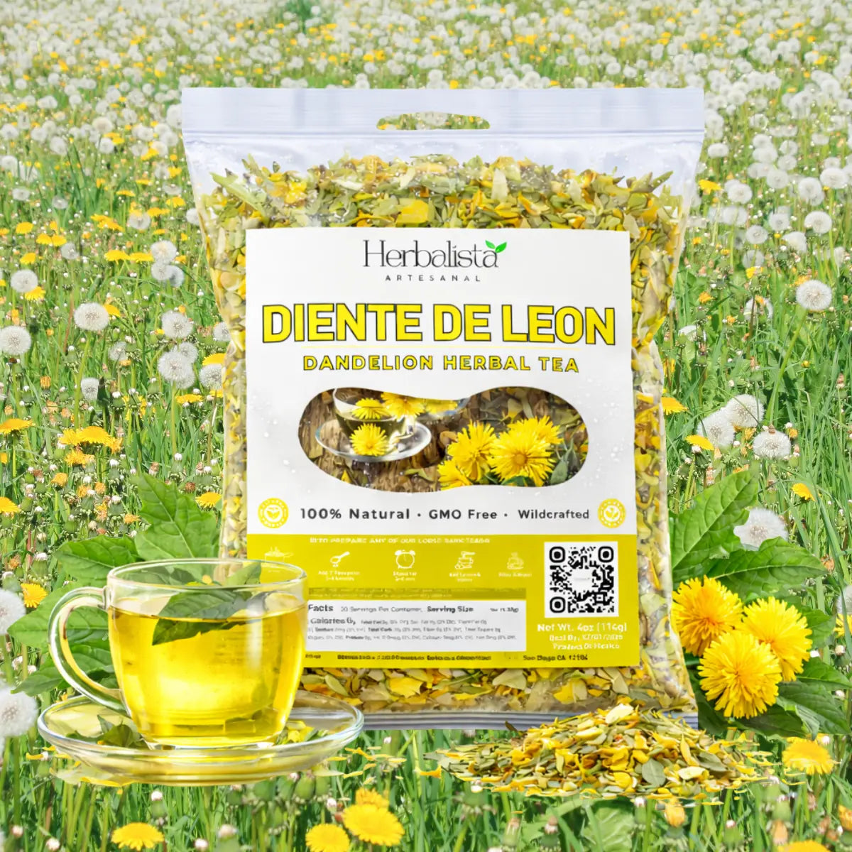 Dandelion Loose Leaf Herbal Tea - 4oz (113g)