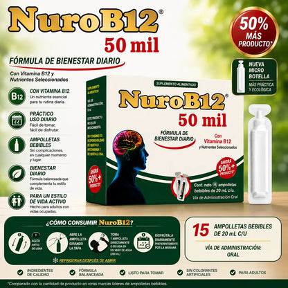 NuroB12 Drinkable Energy Shots 15 Pack
