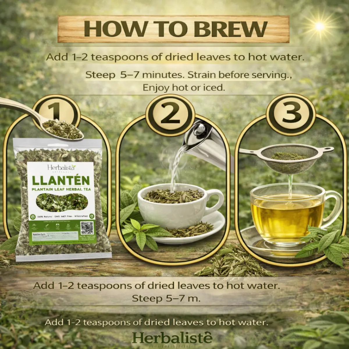 Herbalista Llanten Herbal Tea 4 oz (113g)
